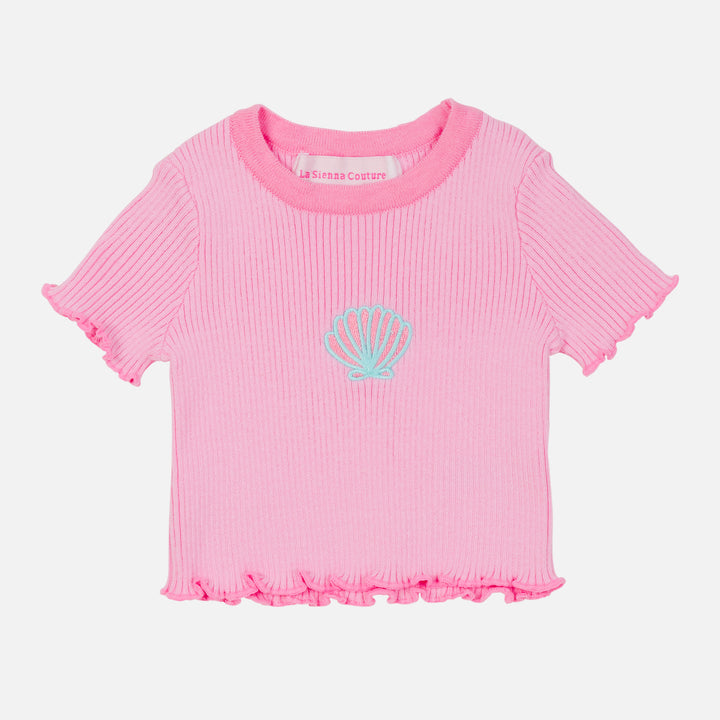 Classic Ribbed Tee - Bloom