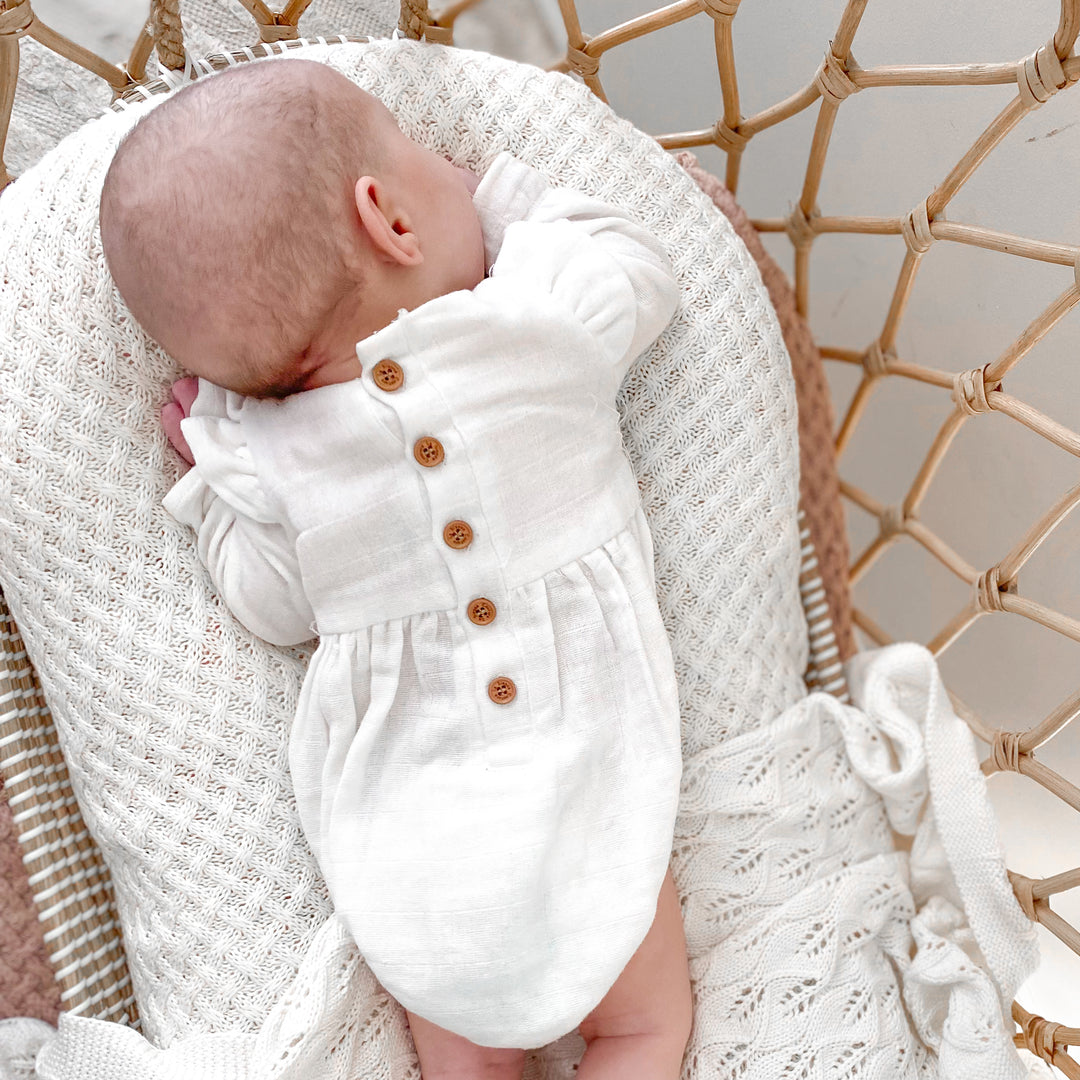 summer infant muslin snuzzler Muslin LS Bubble Romper