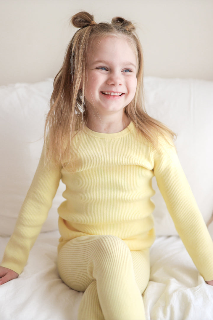 Knitted Leggings - Daffodil Yellow