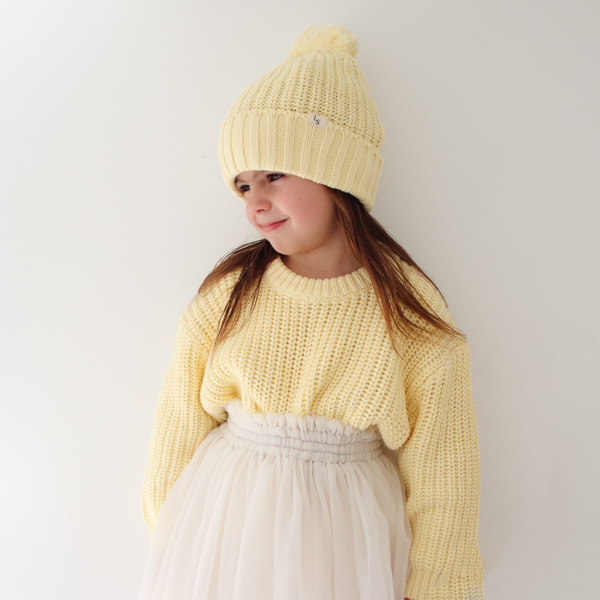 Super Chunky Knit Daffodil Yellow La Sienna Couture