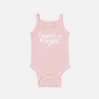 Embroidered Dainty Waffle Singlet - Antique Rose