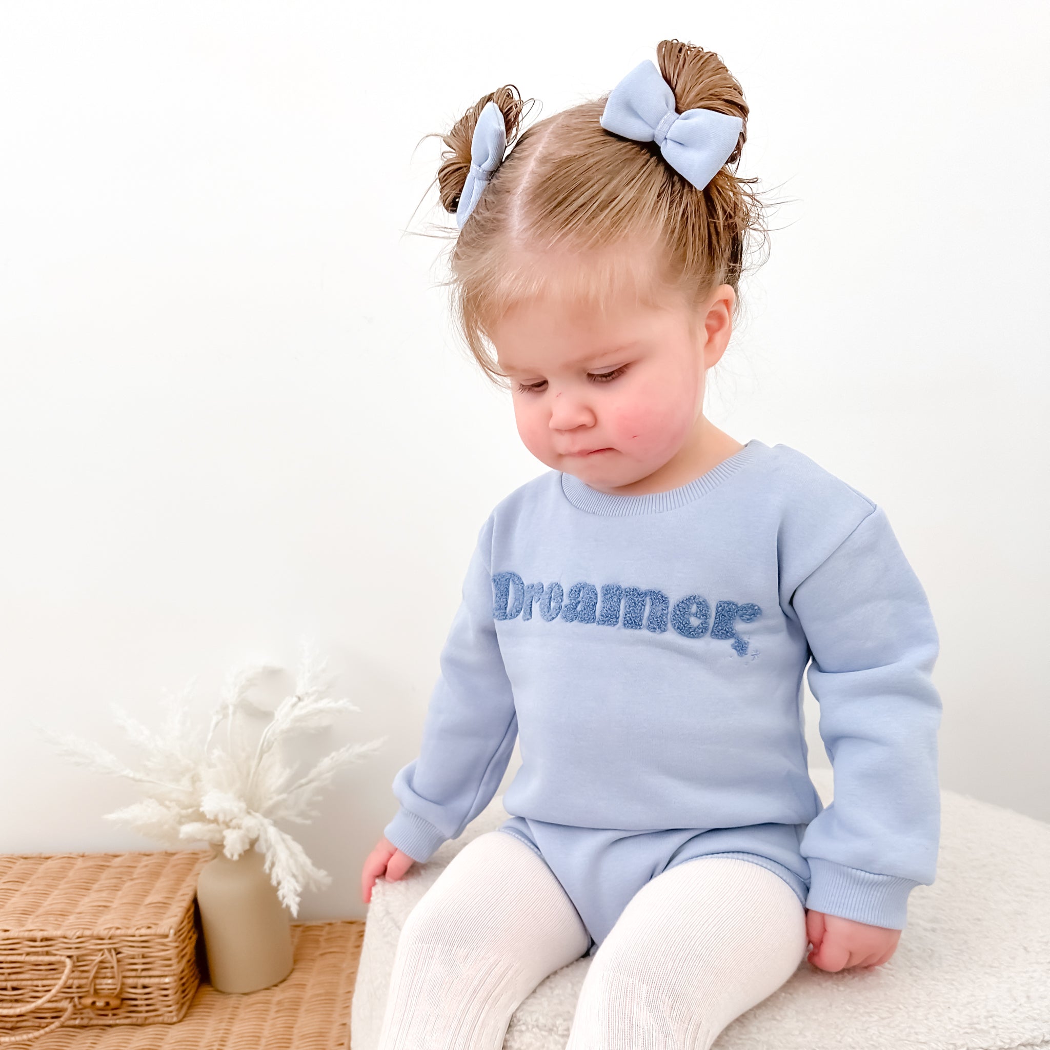 Mini Jumper Bows - Blue Mist