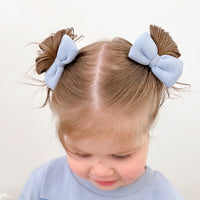 Mini Jumper Bows - Blue Mist