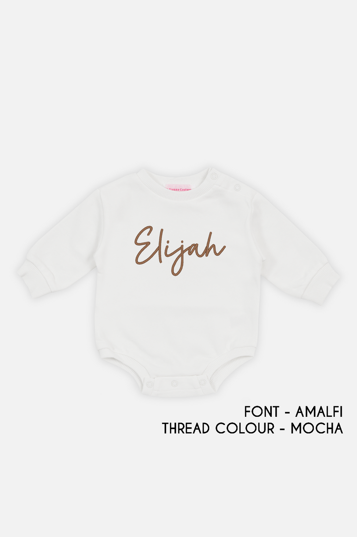 Personalised Romper - Marshmallow