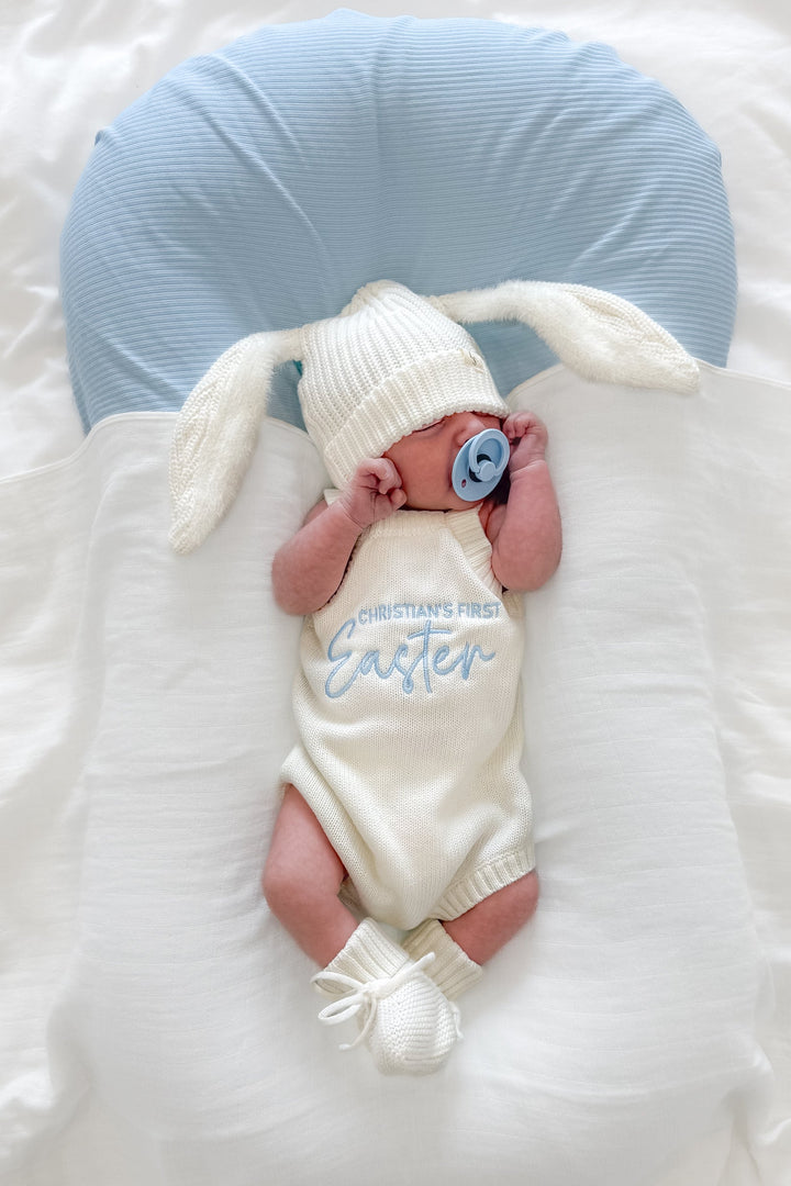 Classic Knitted Romper - Marshmallow