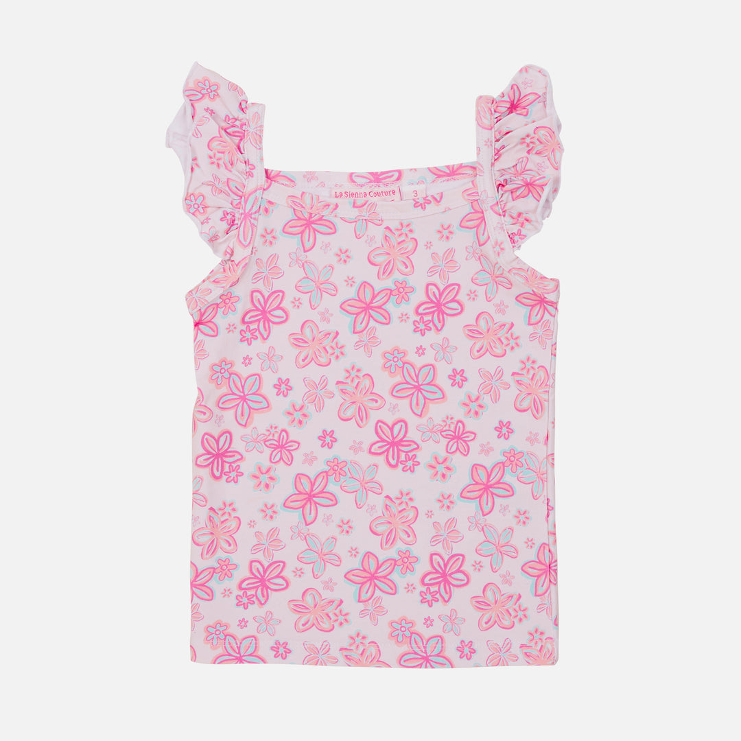 Floral Flutter Singlet - Luella