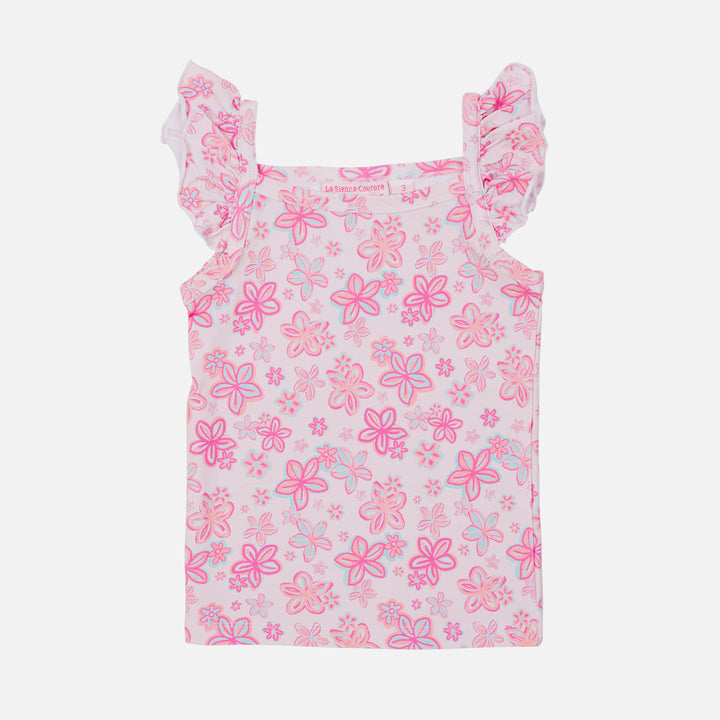 Floral Flutter Singlet - Luella