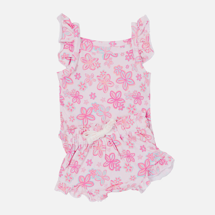 Floral Singlet & Shorties Set - Luella