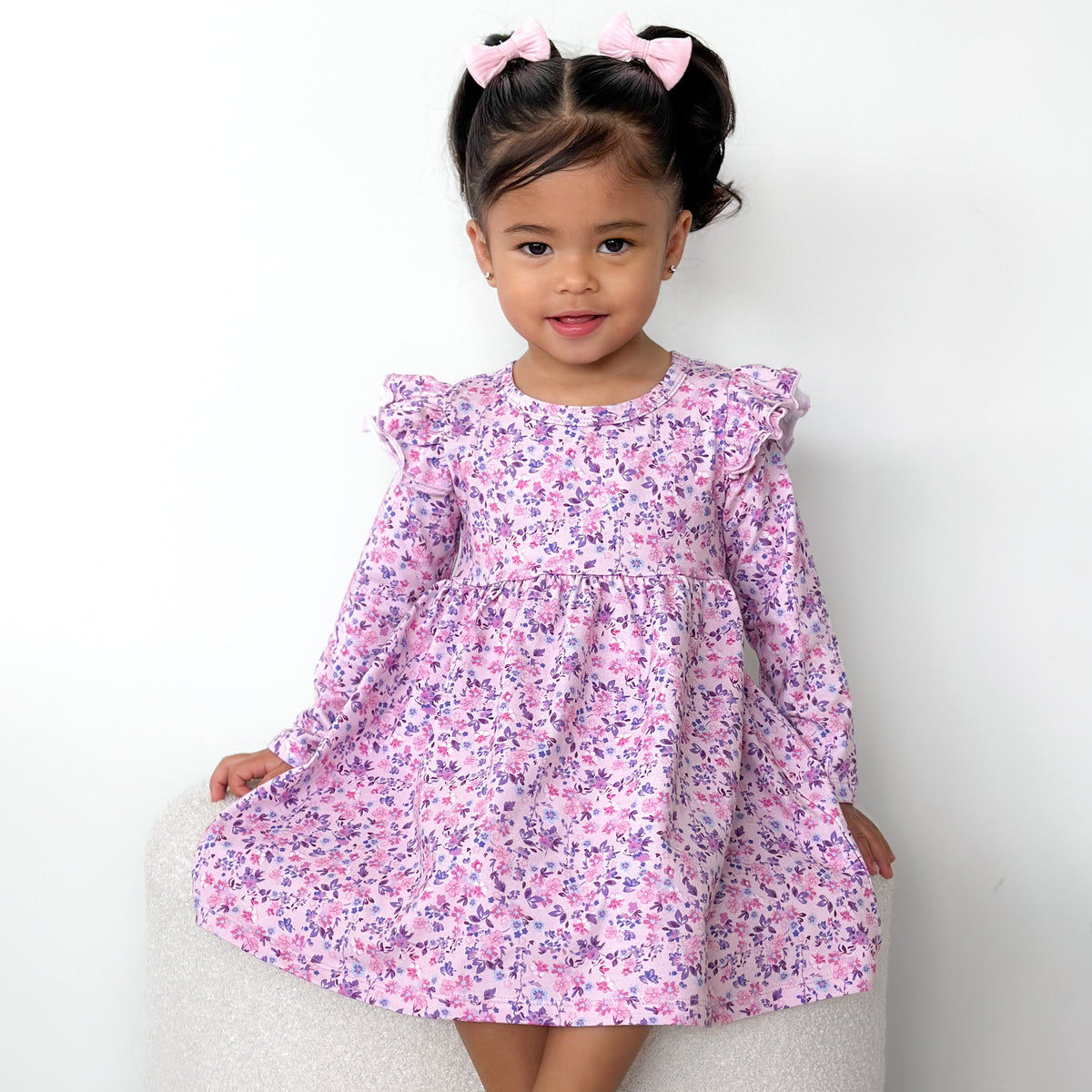 Long Sleeve Swing Dress - Florence