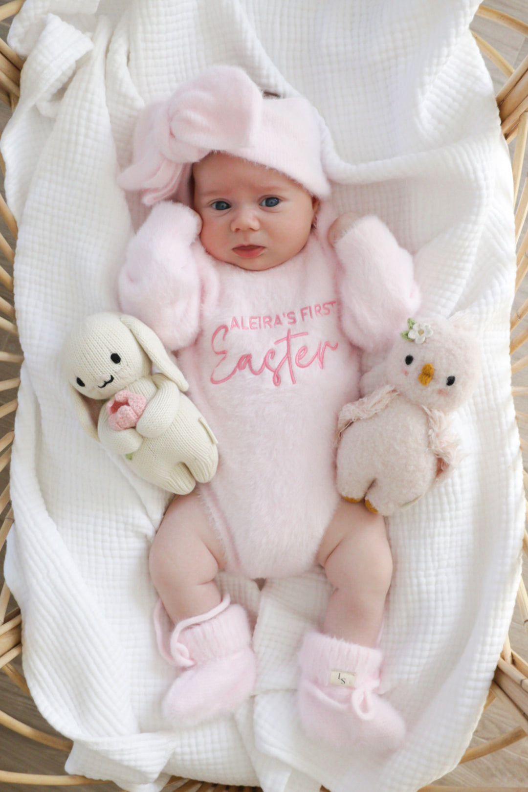 Fluffy Knit Romper - Pink