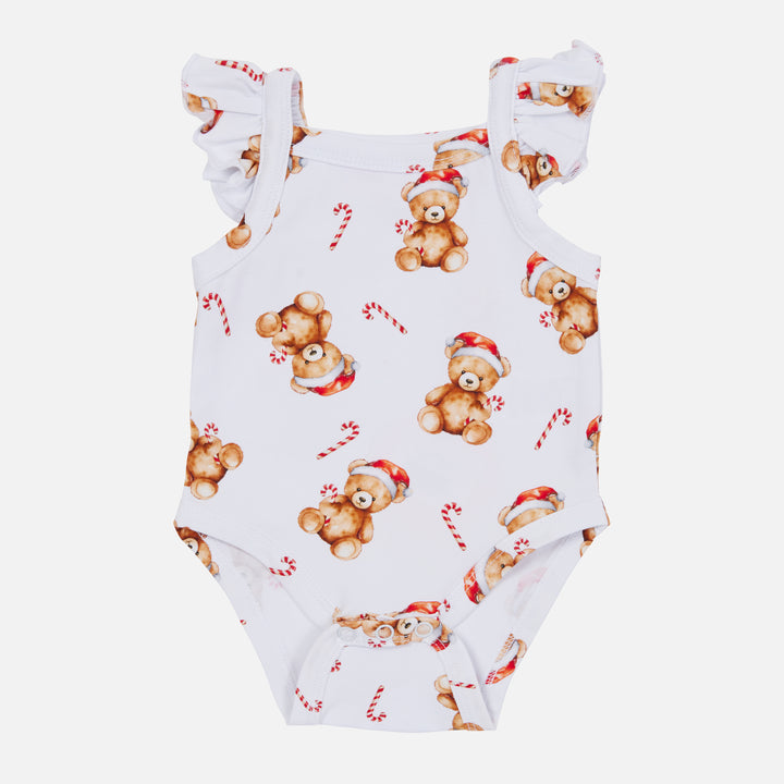Flutter Singlet - Christmas Teddy