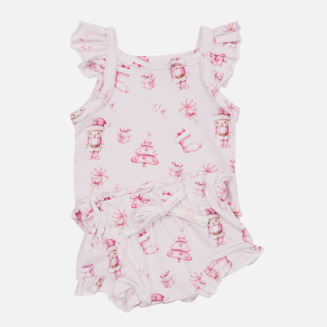 Flutter Singlet Set - Pink Nutcracker