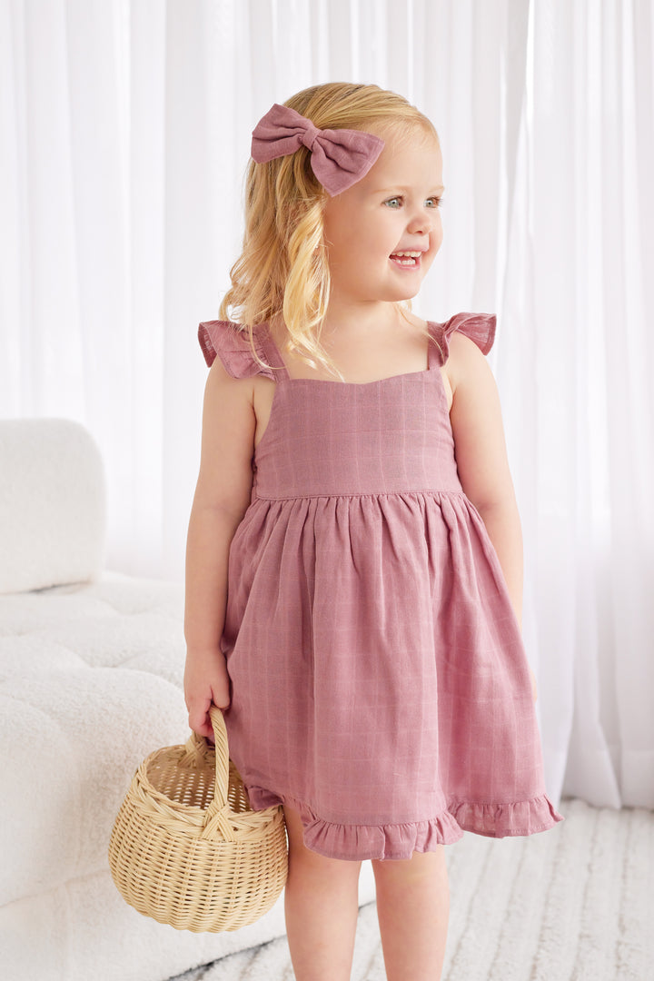 Muslin Sweetheart Dress - French Rose
