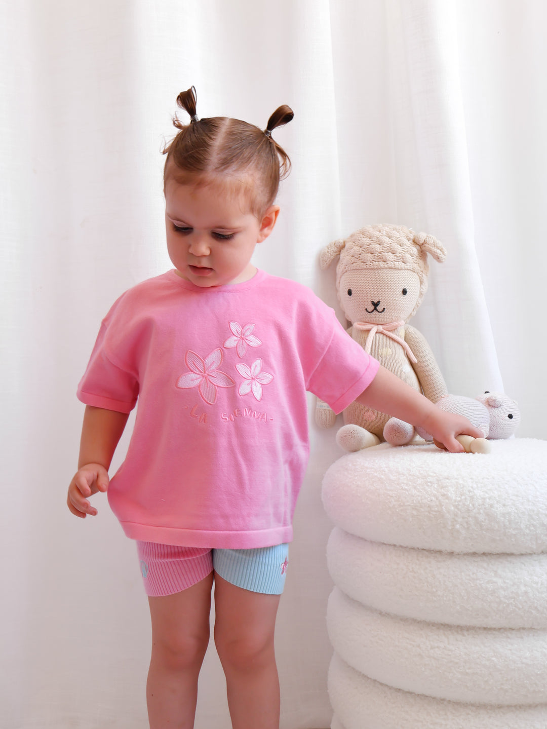 Knitted Tee - Pink Sorbet