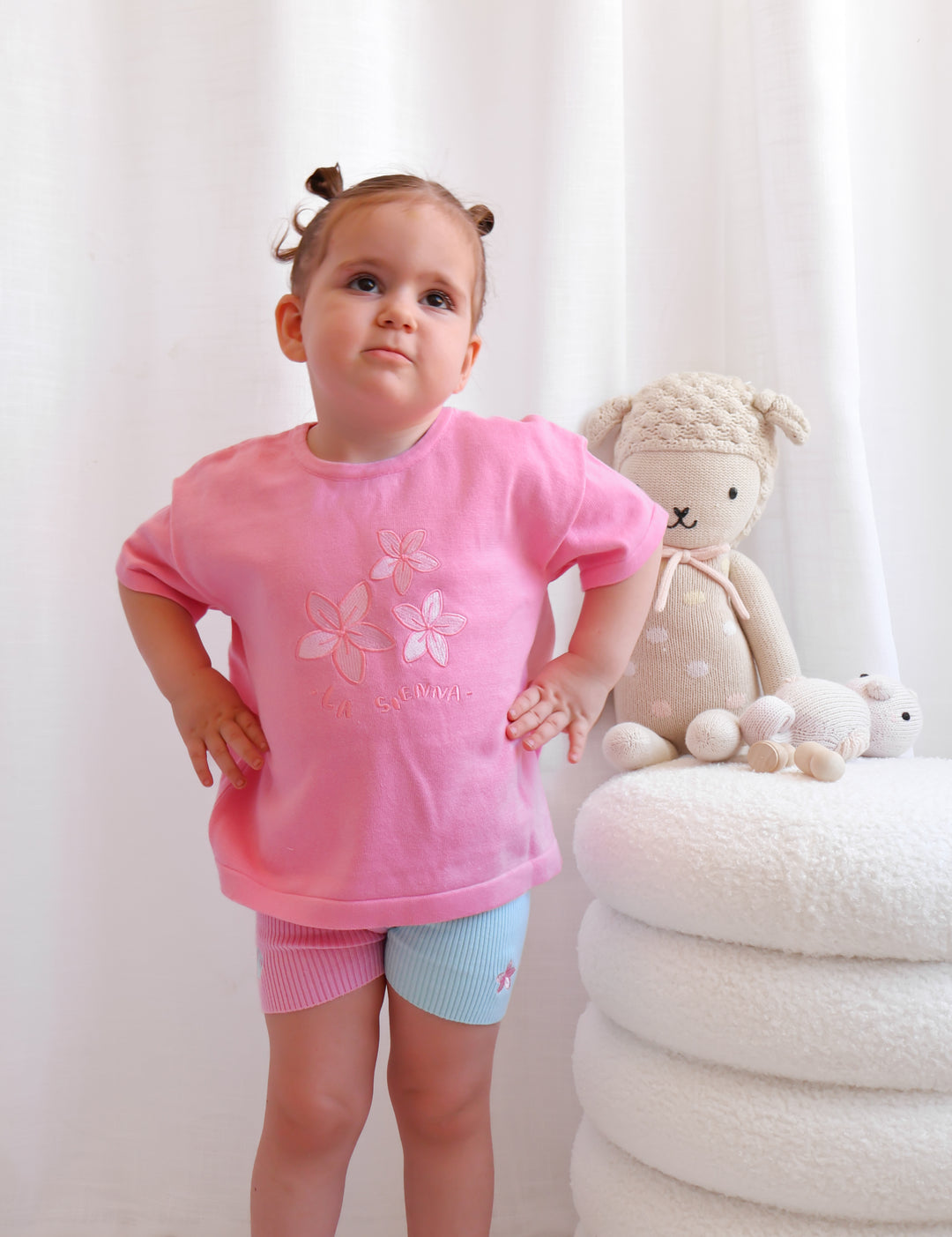 Knitted Tee - Pink Sorbet