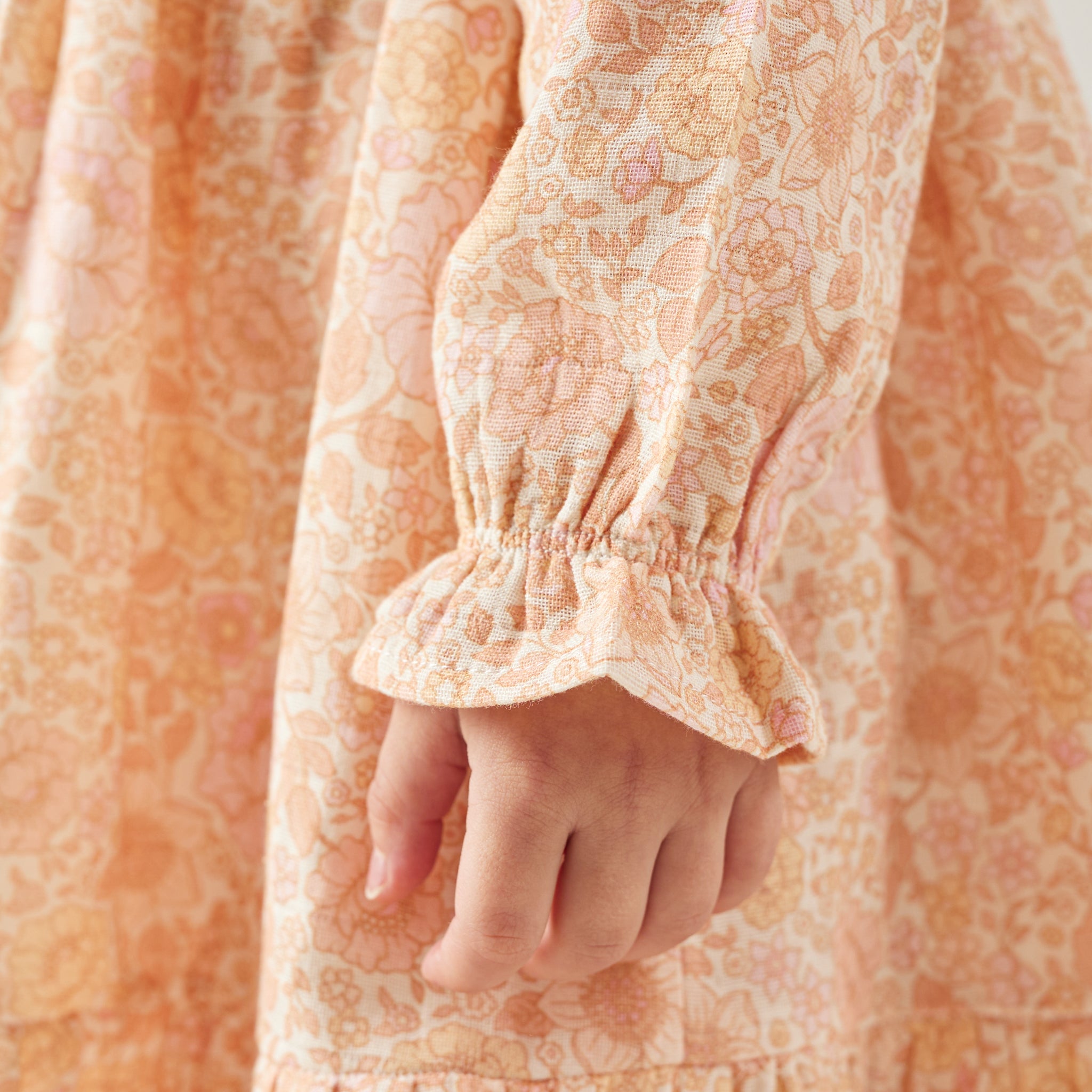 Muslin Ruffle Dress - Goldie