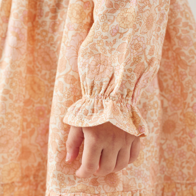 Muslin Ruffle Dress - Goldie