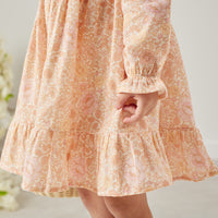 Muslin Ruffle Dress - Goldie