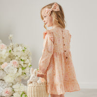 Muslin Ruffle Dress - Goldie