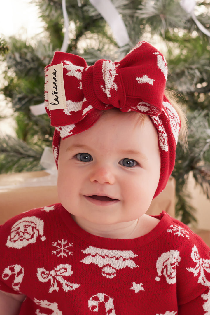 Knitted Headwrap - Merry Little Christmas