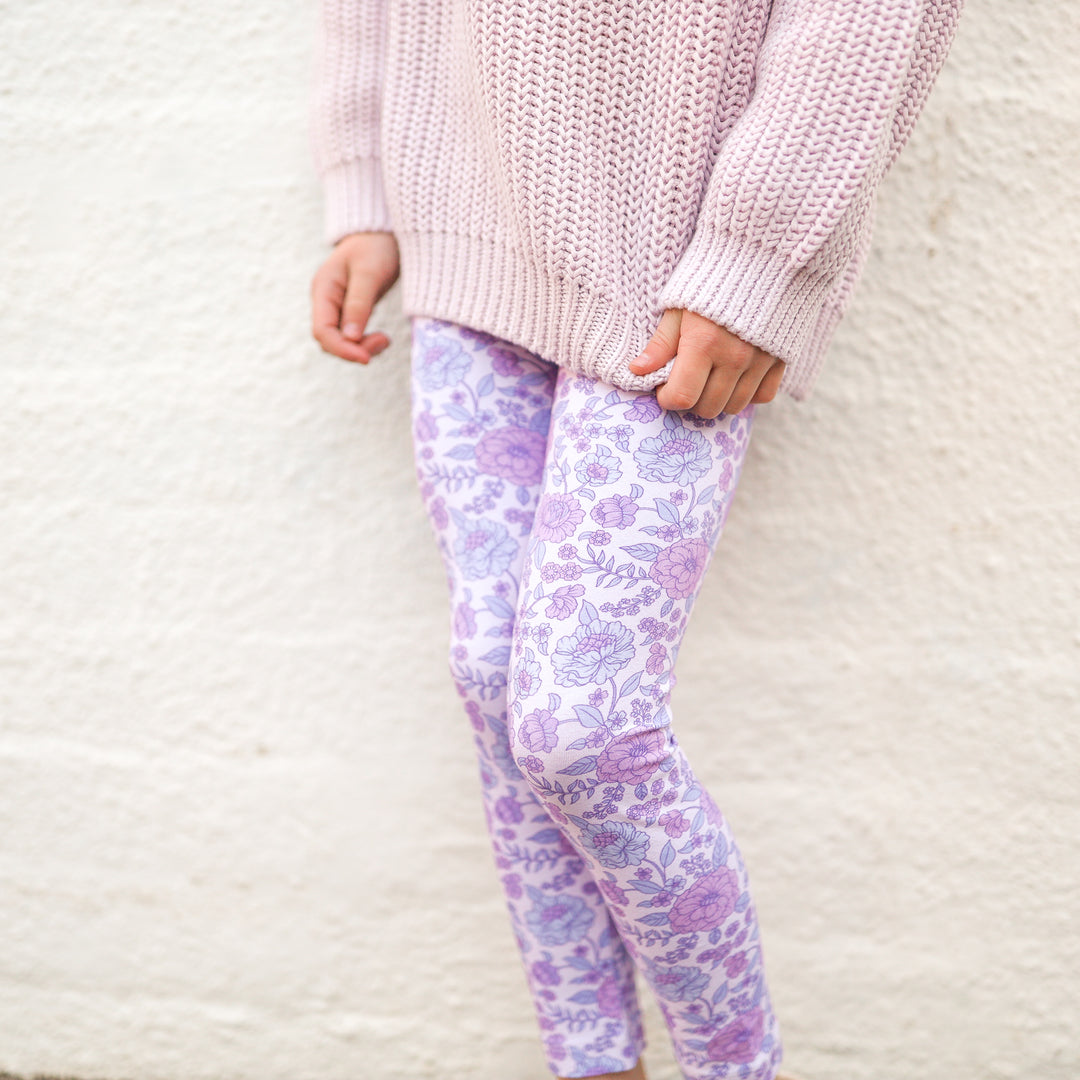 Floral Girls Leggings