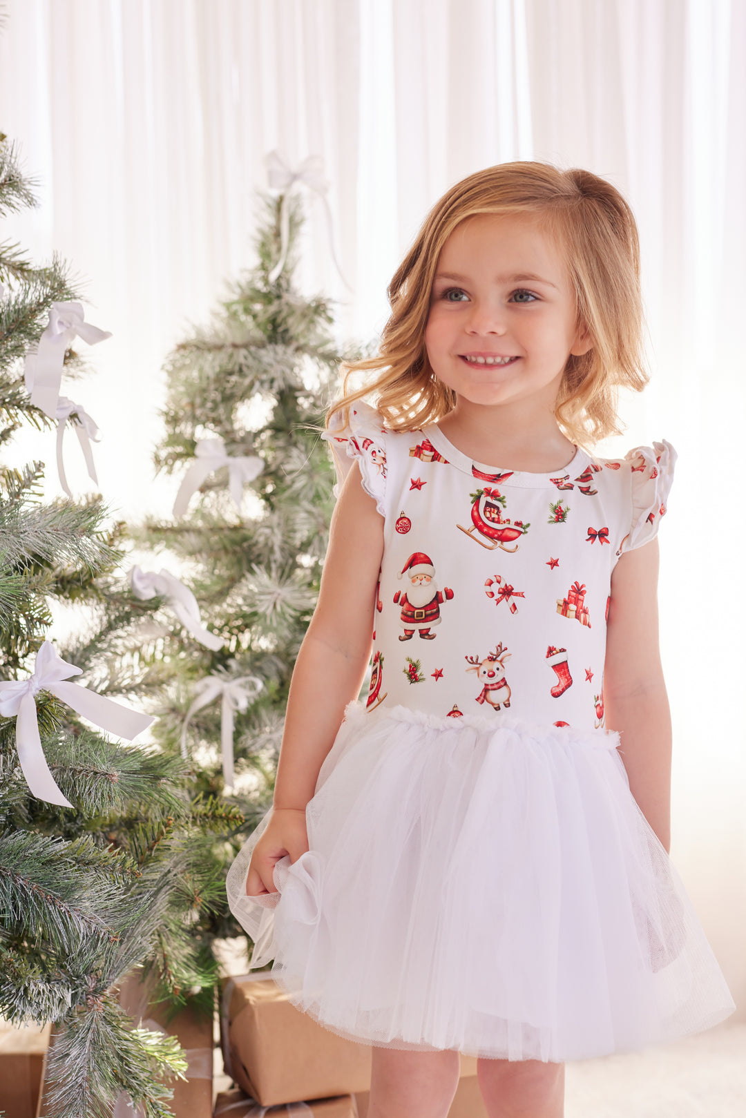 Tutu Dress - Here Comes Santa Claus