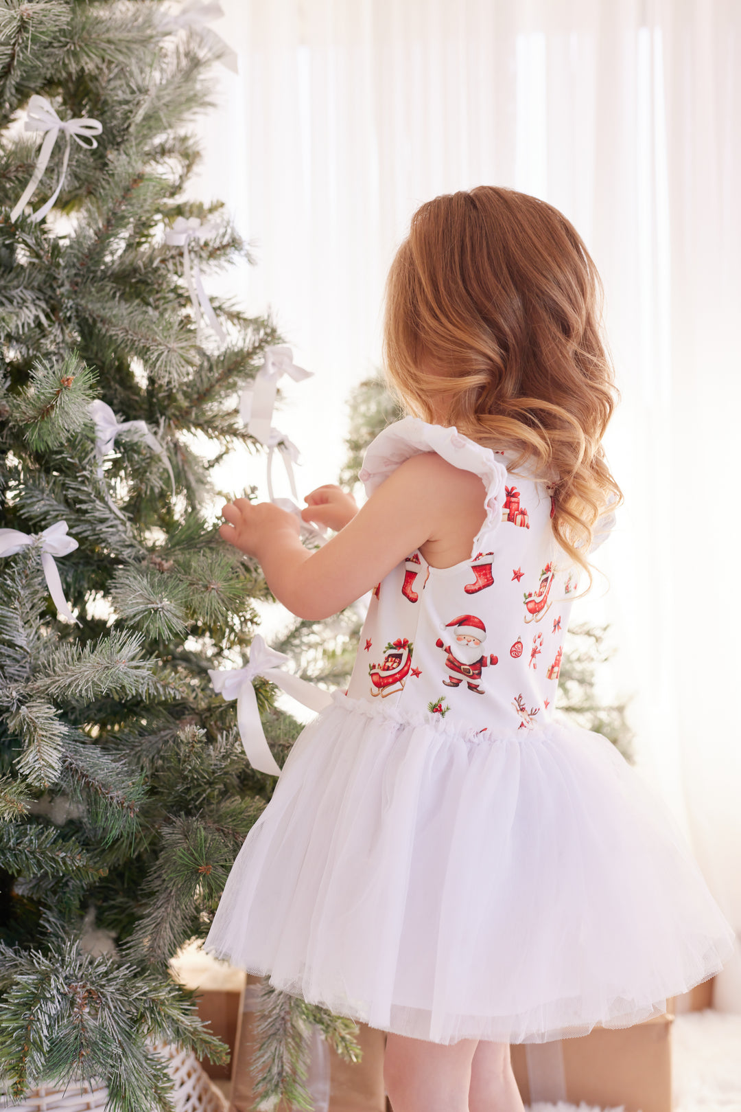 Tutu Dress - Here Comes Santa Claus