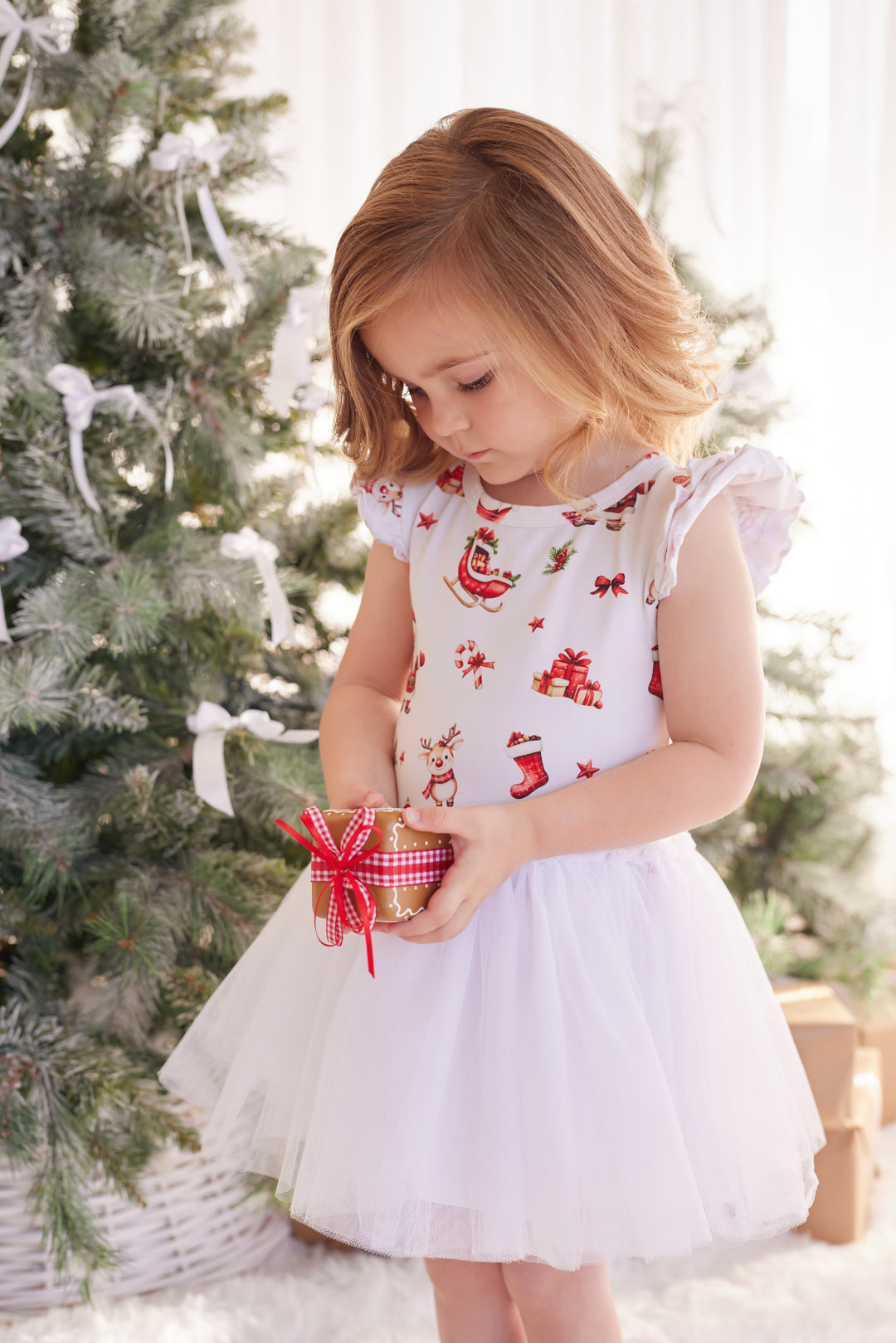 Tutu Dress - Here Comes Santa Claus