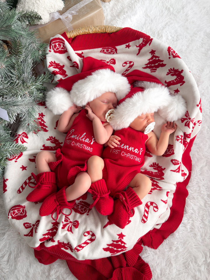 Knitted Blanket - Merry Little Christmas