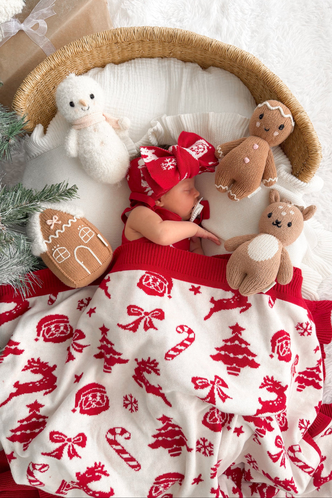 Knitted Blanket - Merry Little Christmas