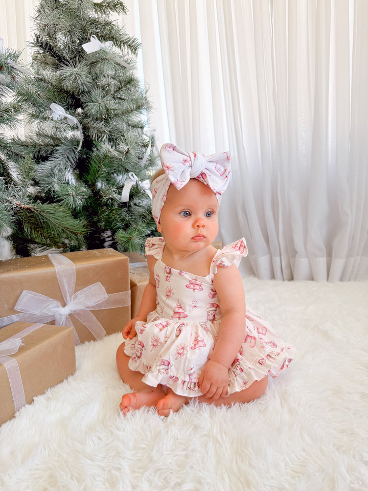 Pixie Romper - Pink Nutcracker
