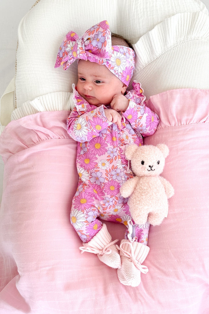 Floral Frill Zip Romper - Leilani