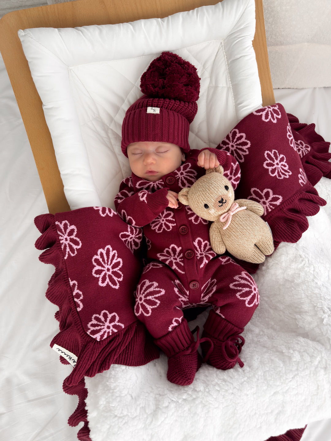 Chunky Knit Beanie - Merlot