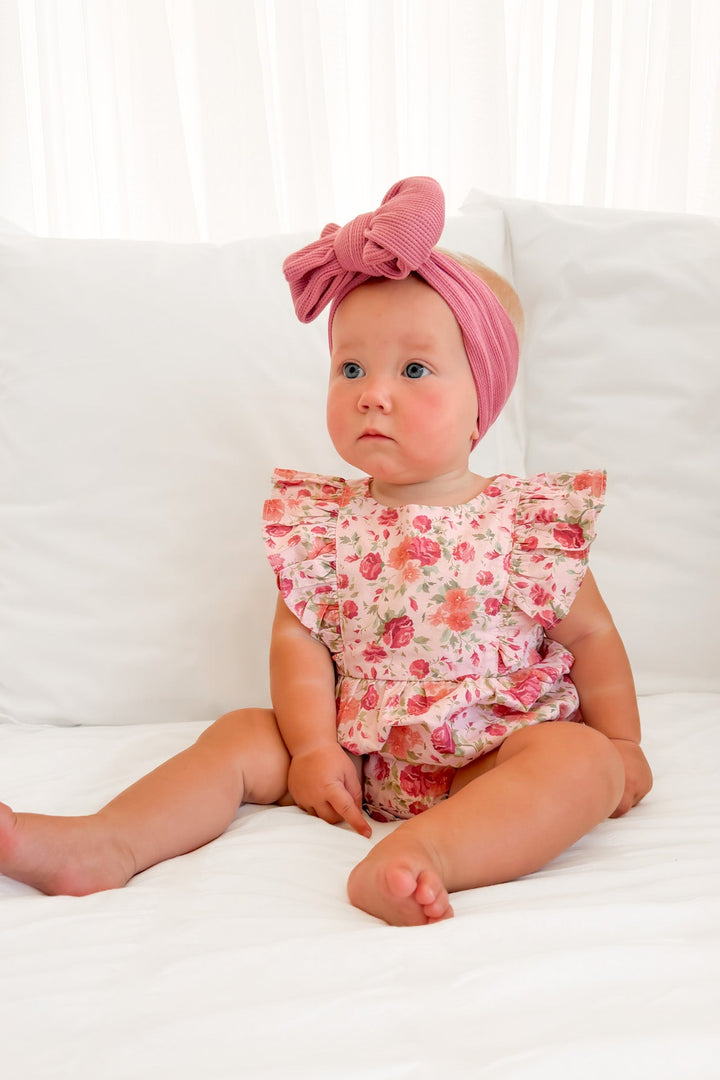 Ruffle Zipper Romper - Rachael