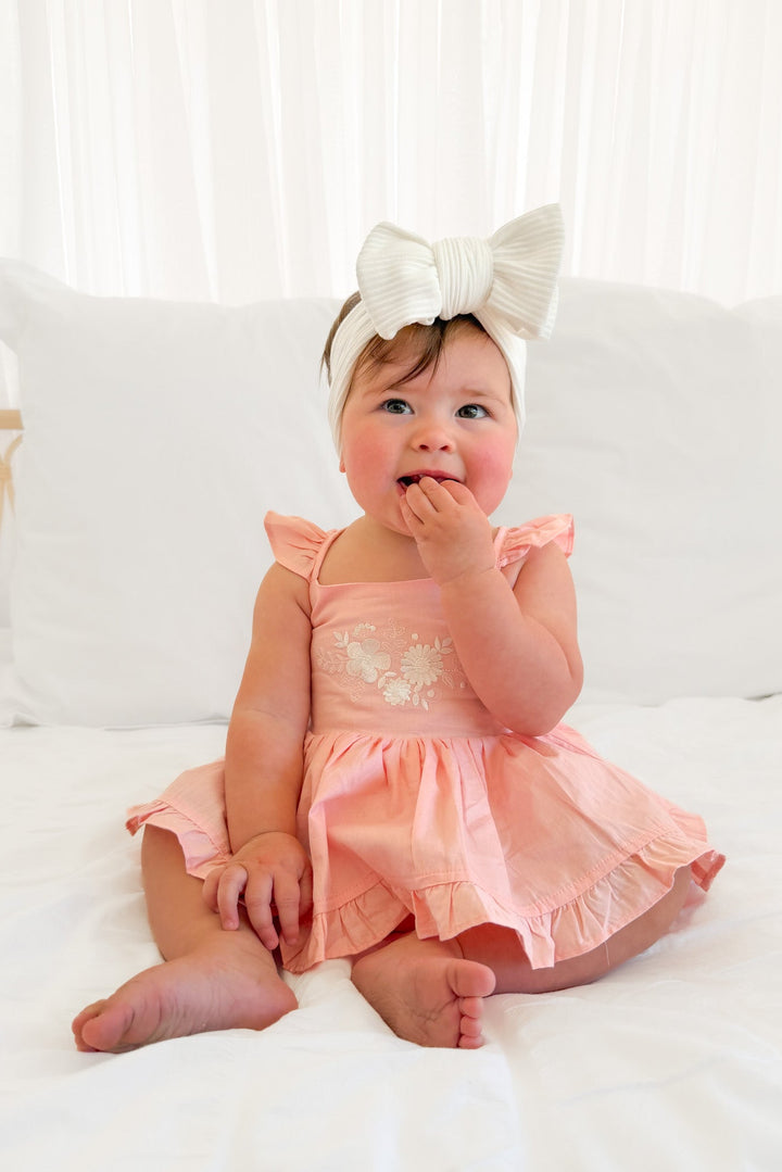 Pixie Romper - Peach