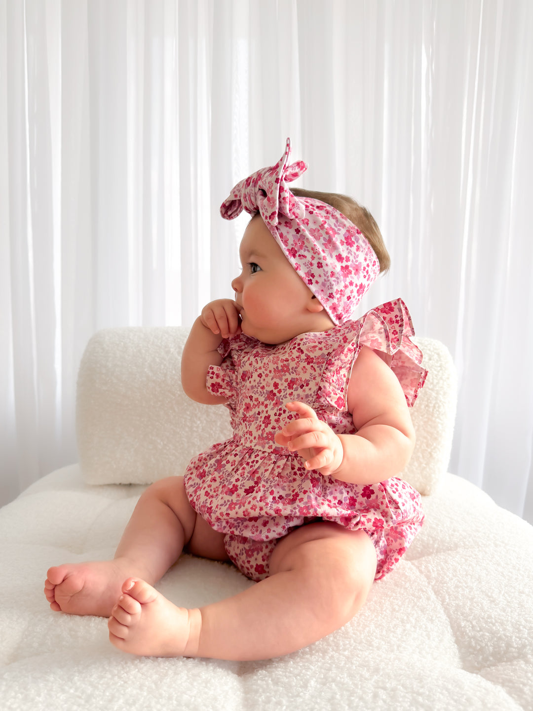 Ruffle Zipper Romper - Maddison (Coming Soon)