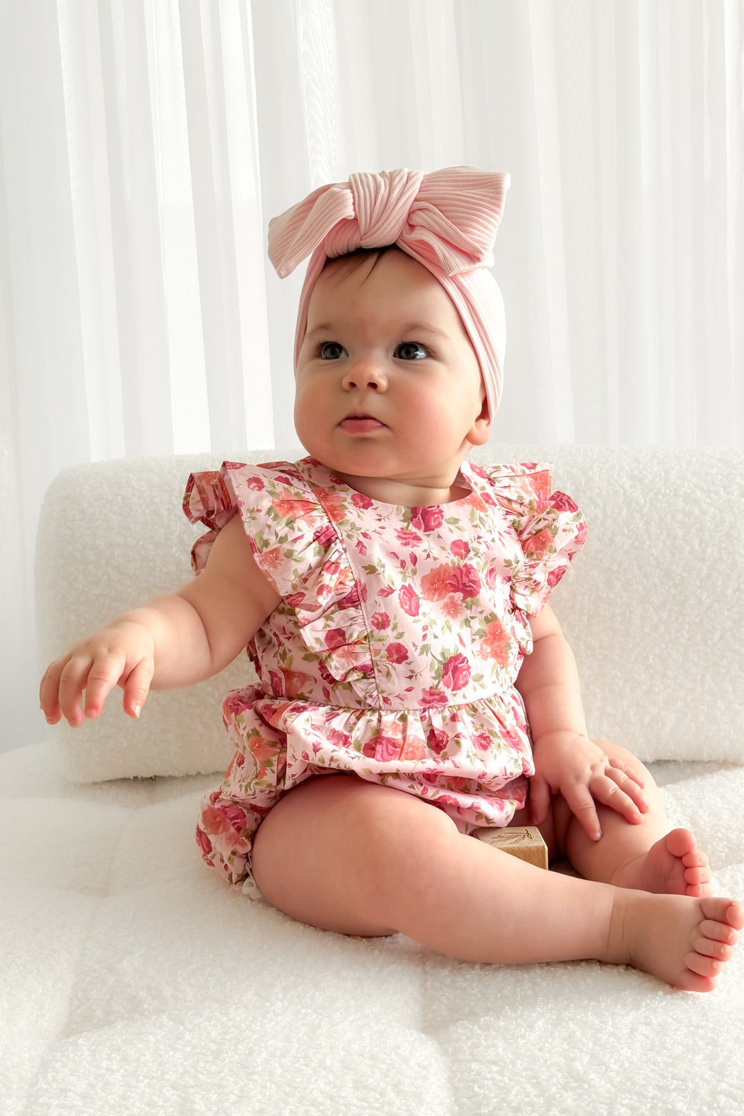 Ruffle Zipper Romper - Rachael