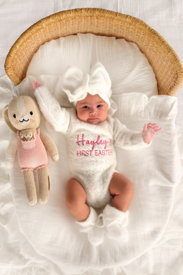 Fluffy Knitted Headwrap - Marshmallow