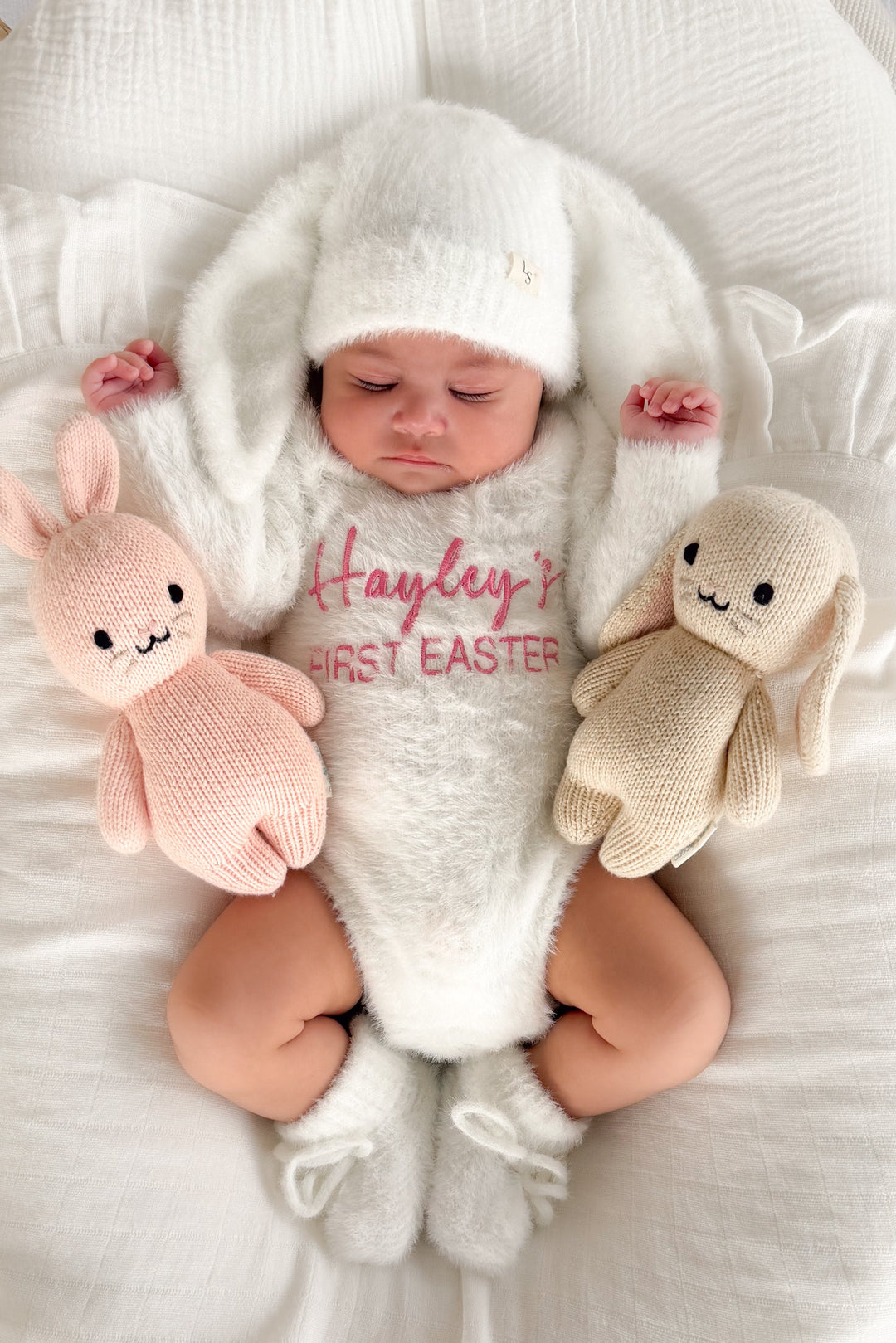 Fluffy Knit Romper - Marshmallow