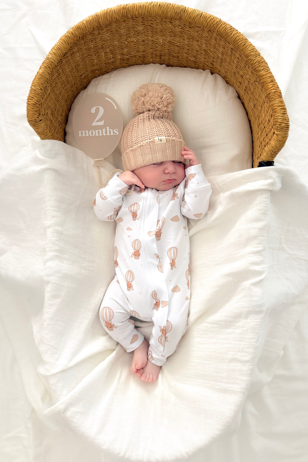 Zip Romper - Hot Air Balloon Teddy