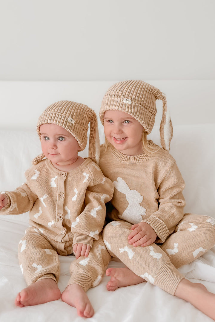 Knitted Jumper - Little Bunny Oat
