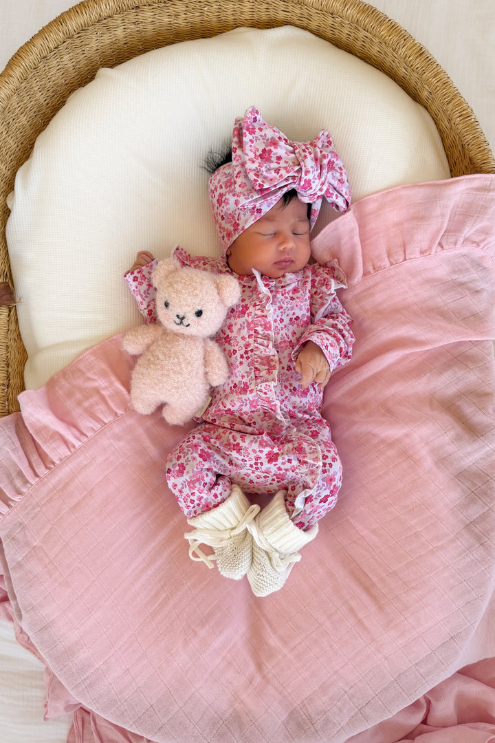 Floral Frill Zip Romper - Maddison