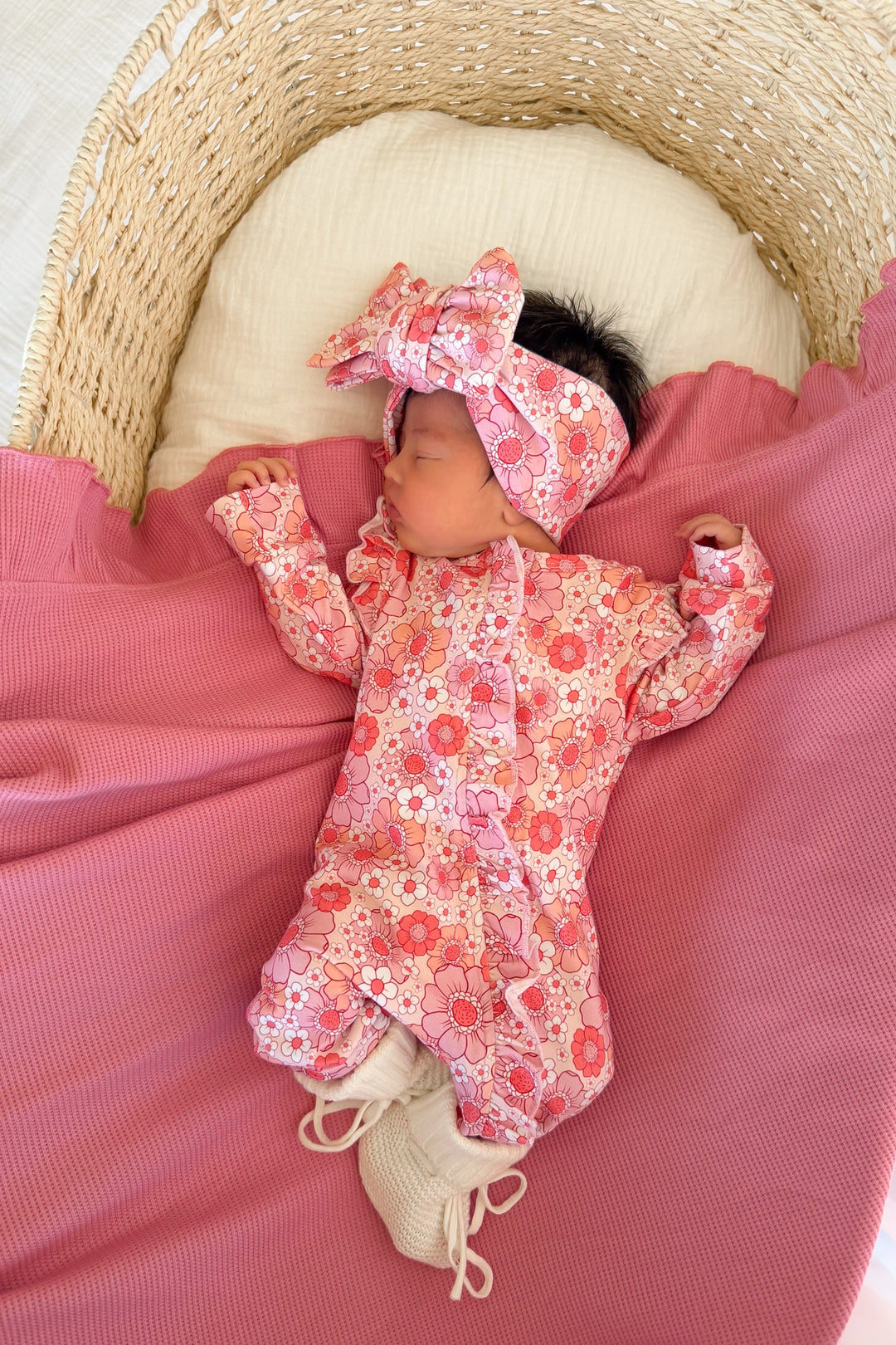 Floral Frill Zip Romper - Molly