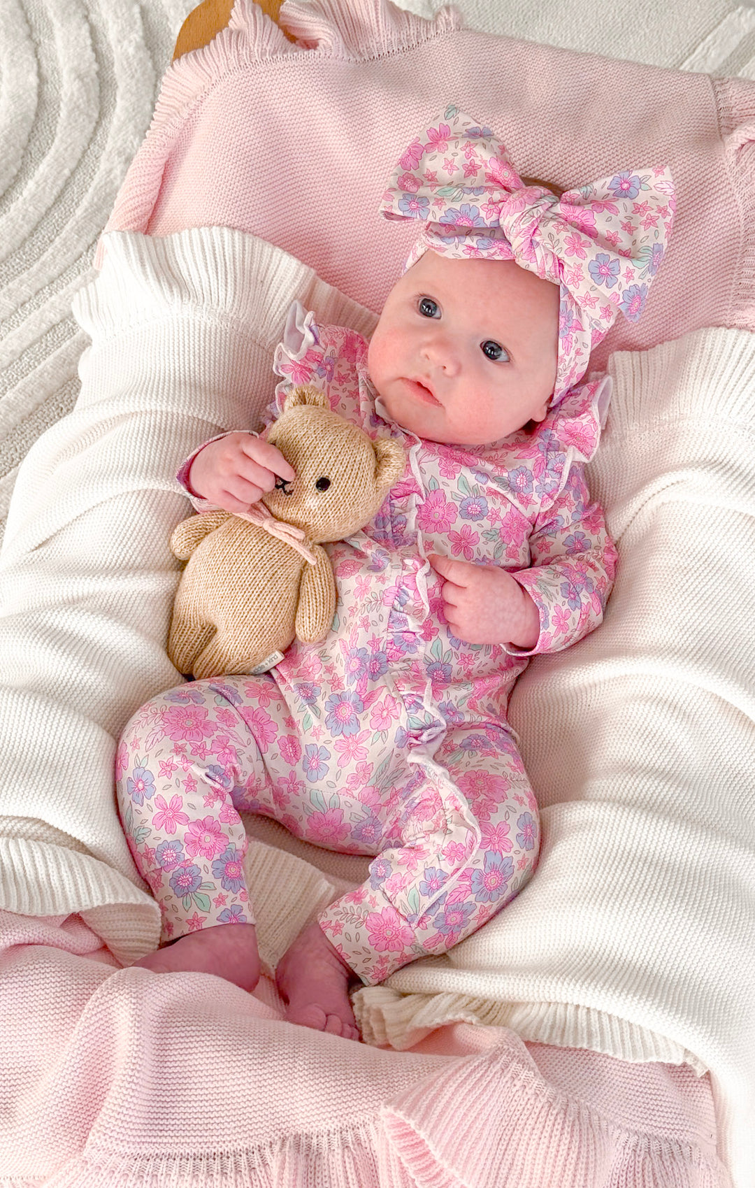 Floral Frill Zip Romper - Tiana