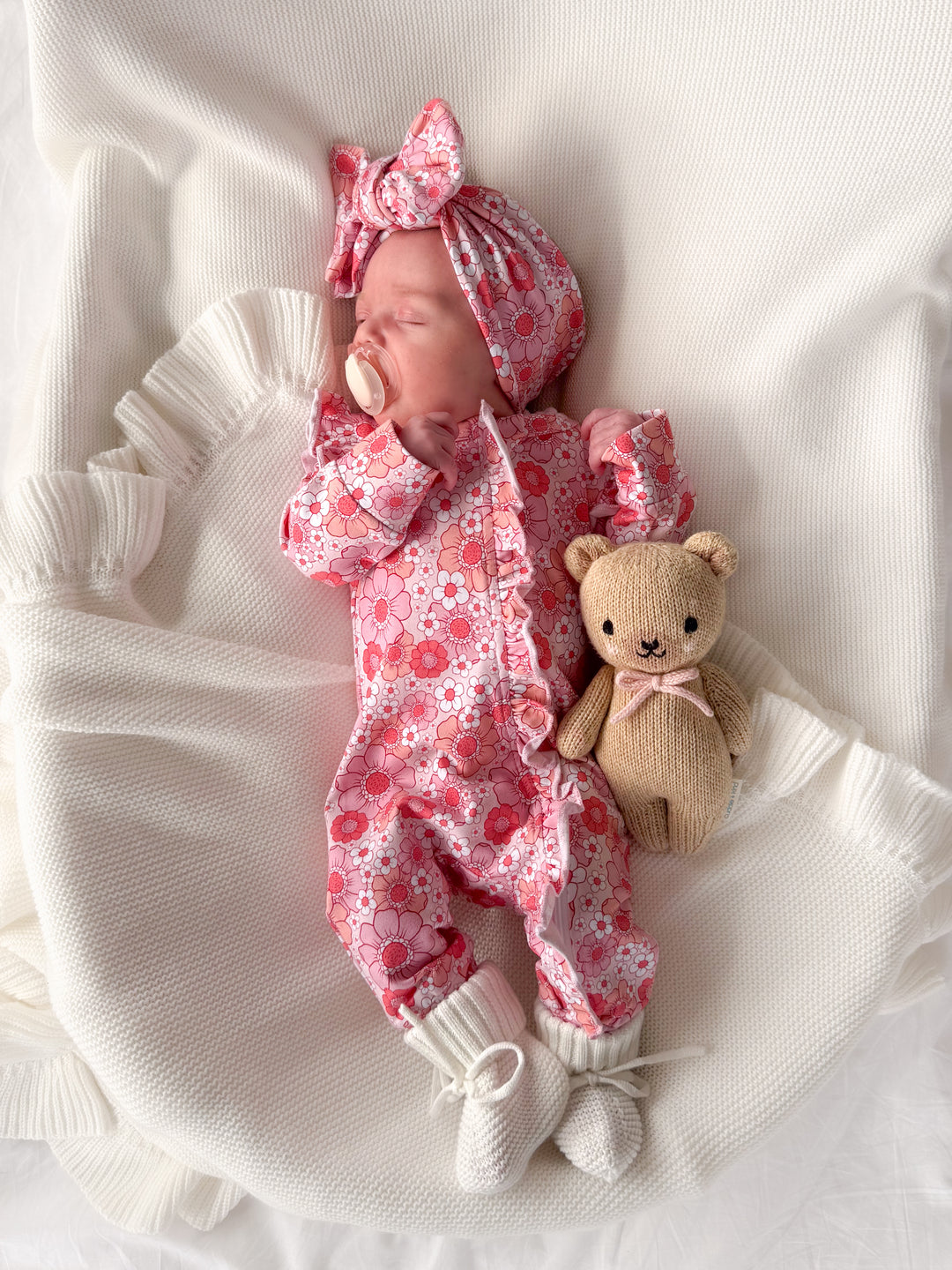 Floral Frill Zip Romper - Molly