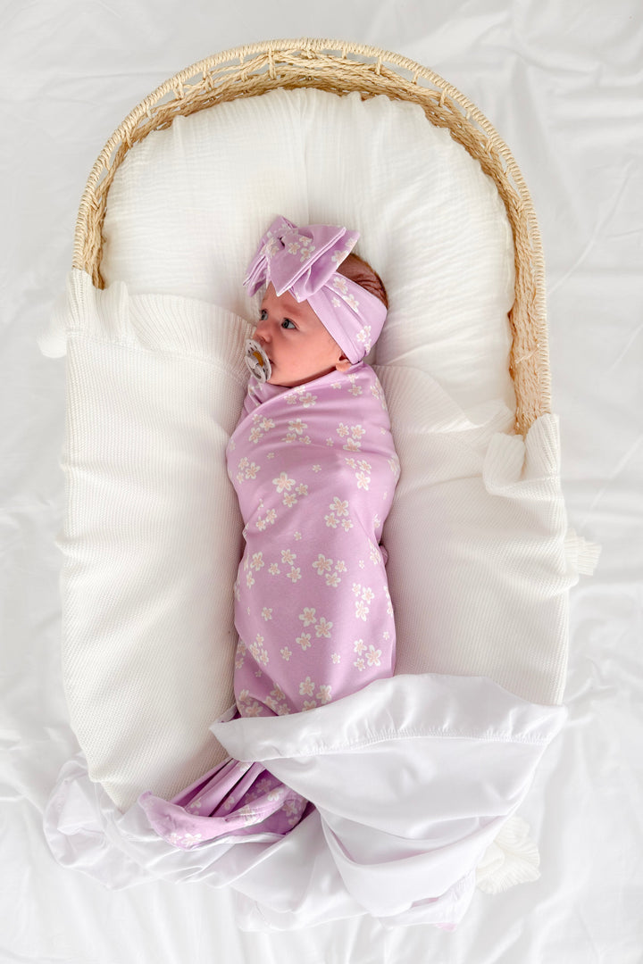 Floral Ruffle Baby Wrap - Lumi