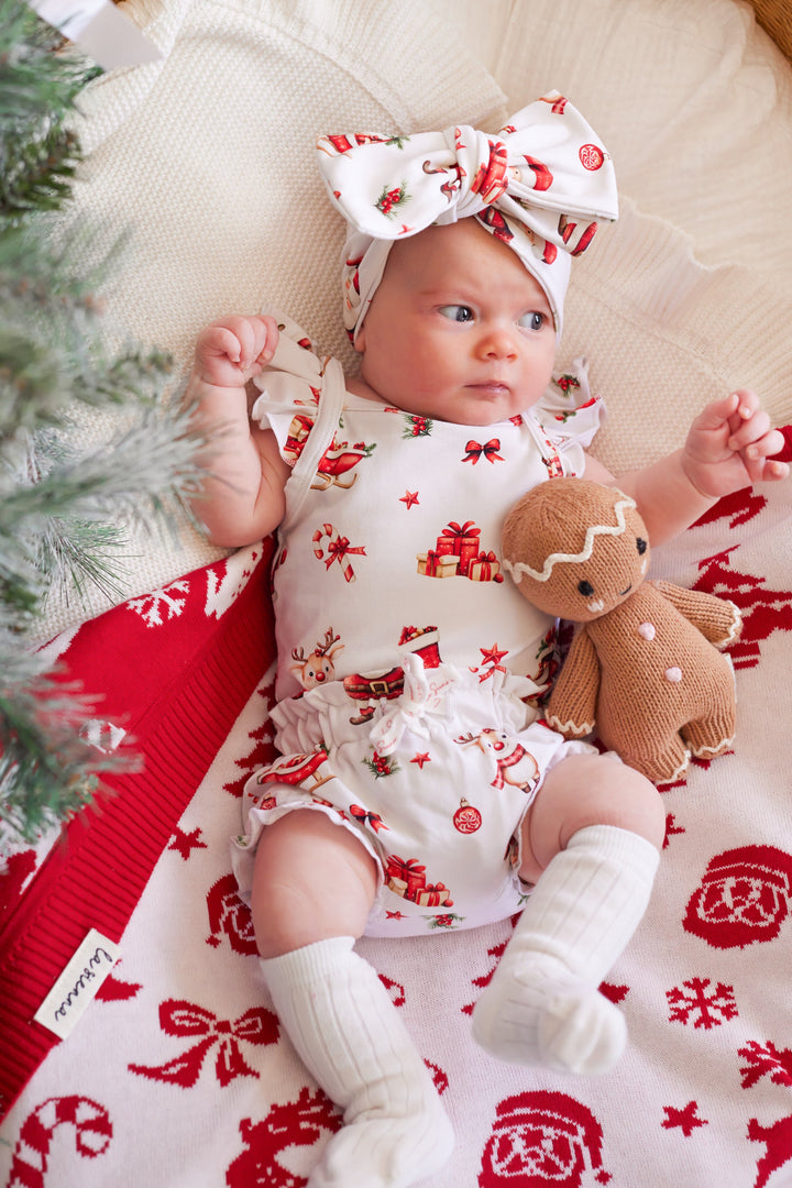 Flutter Singlet Set - Here Comes Santa Claus