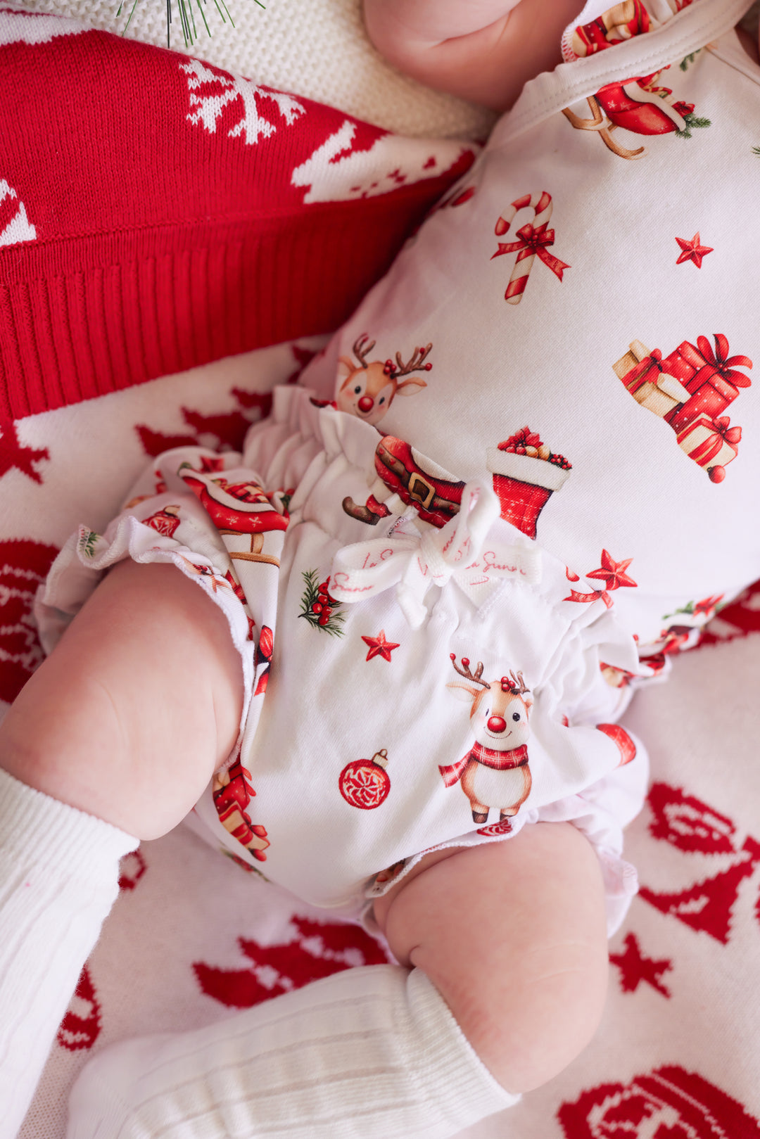Flutter Singlet Set - Here Comes Santa Claus