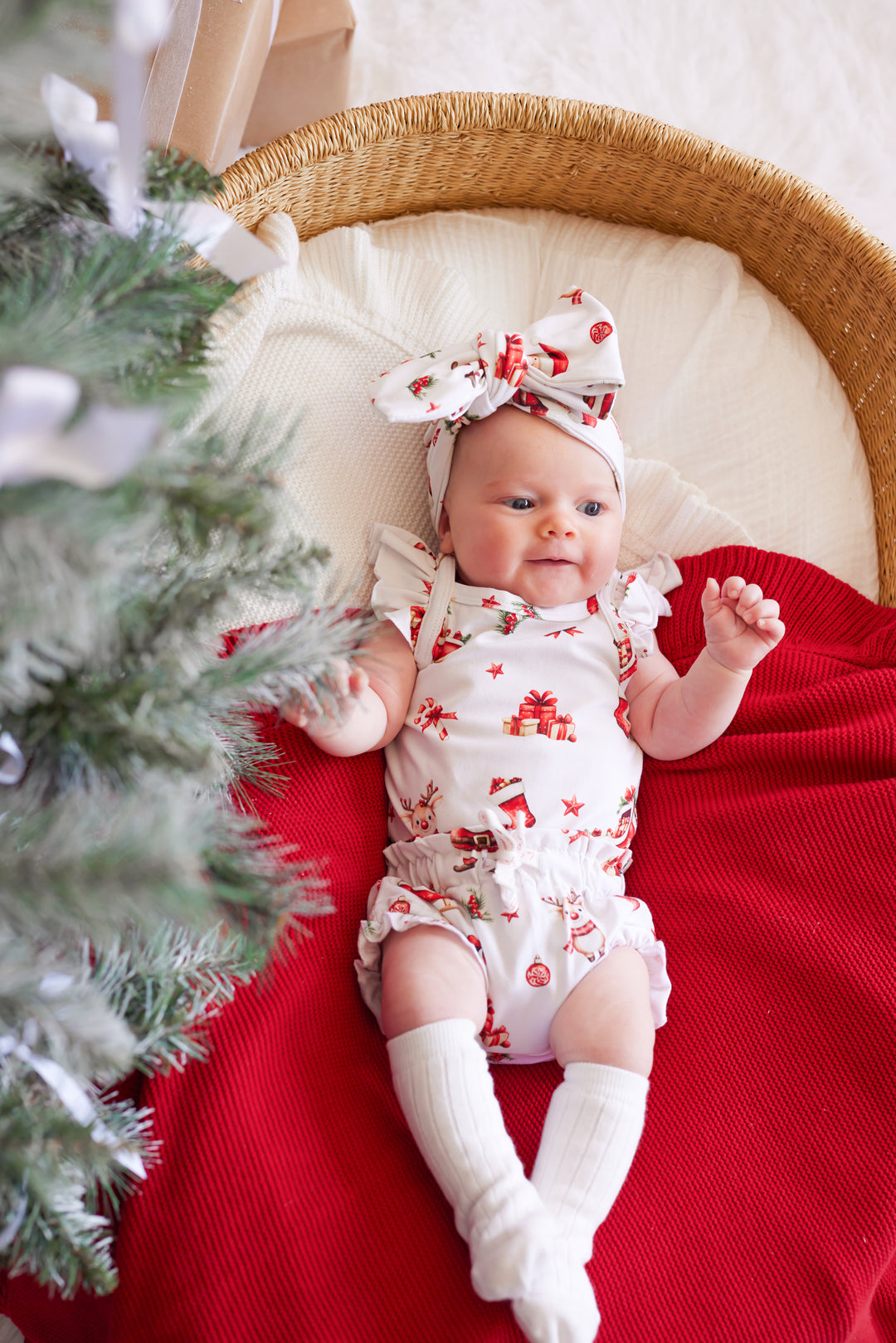 Flutter Singlet Set - Here Comes Santa Claus