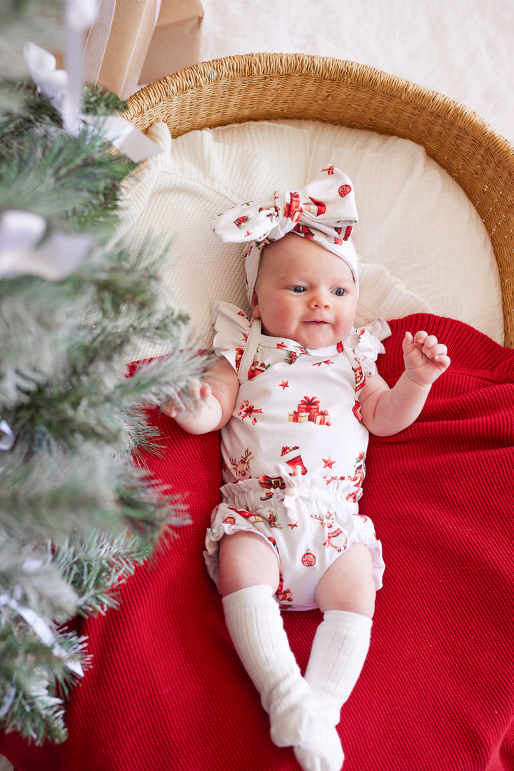 Flutter Singlet Set - Here Comes Santa Claus